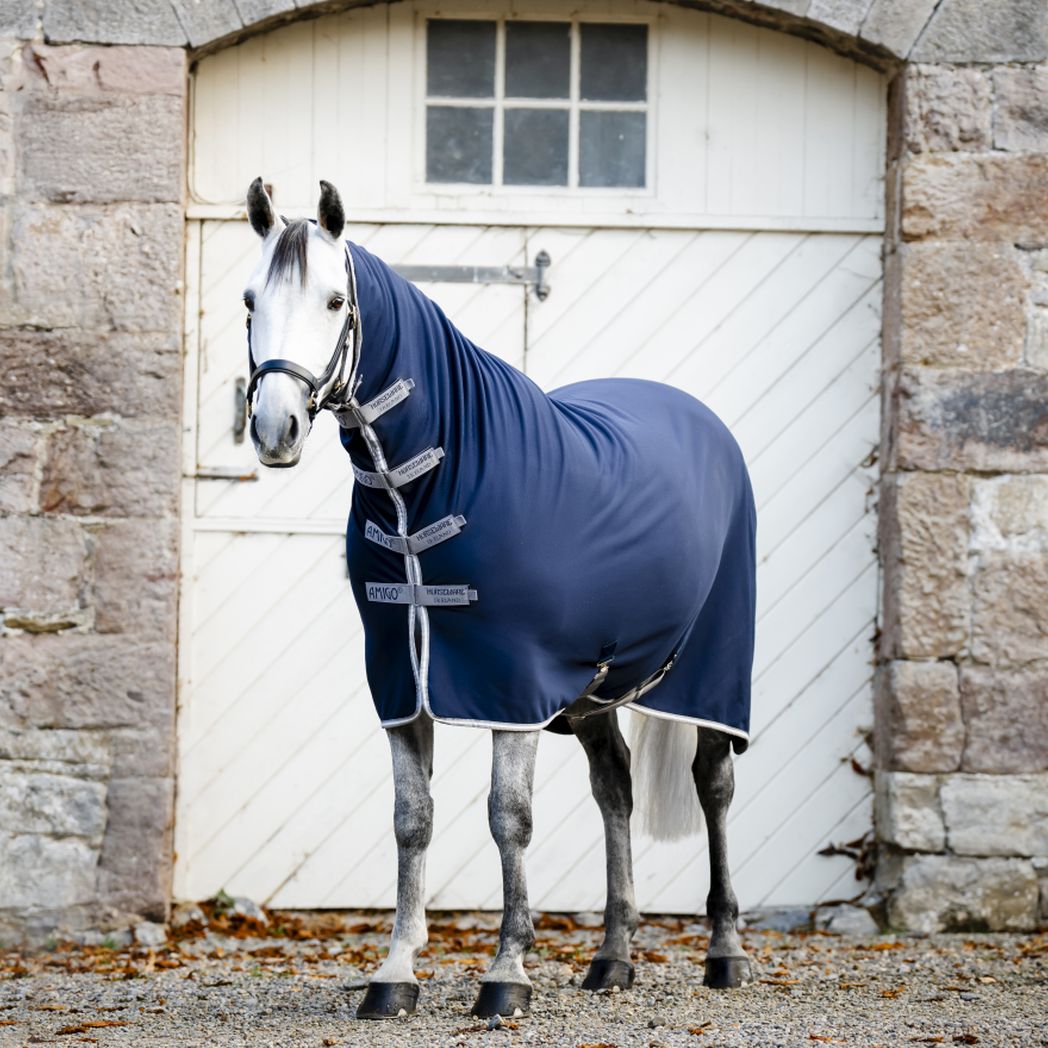 Horsewear Amigo Intergrated Jersey Cooler Navy/Titanium
