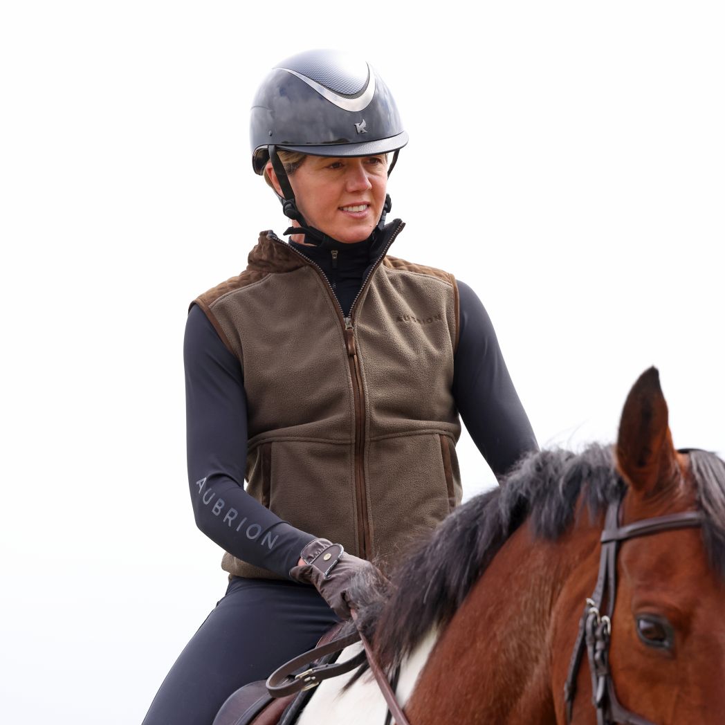 Aubrion Heritage Fleece Gilet Dark Olive