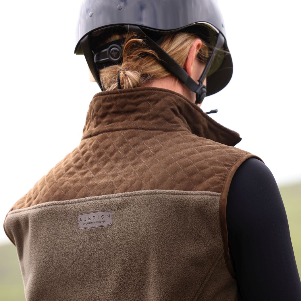 Aubrion Heritage Fleece Gilet Dark Olive