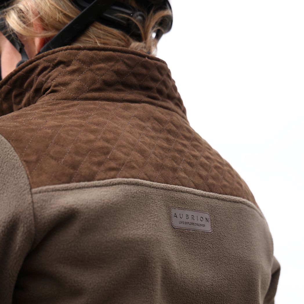 Aubrion Heritage Quarter Zip Fleece Dark Olive
