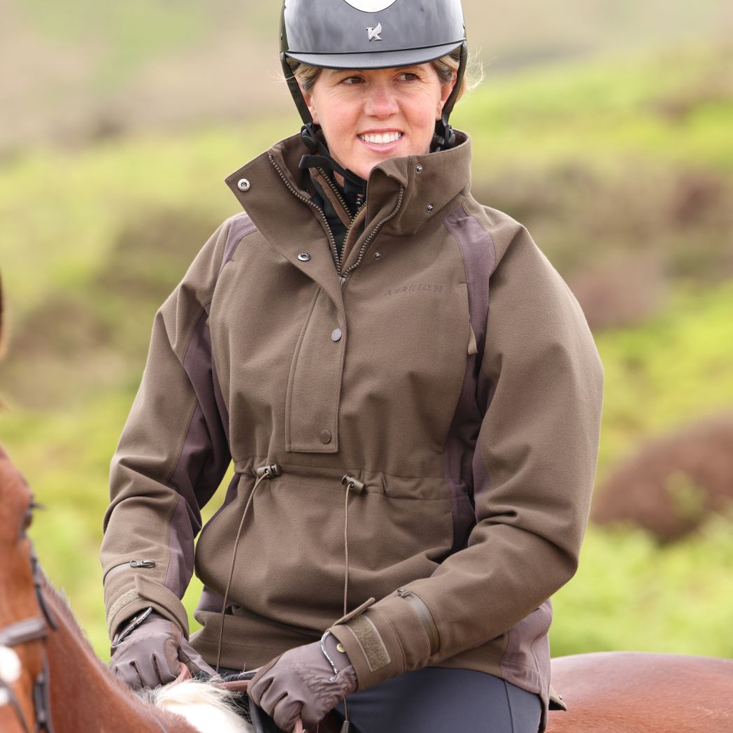 Aubrion Heritage Quarter Zip Jacket Dark Olive