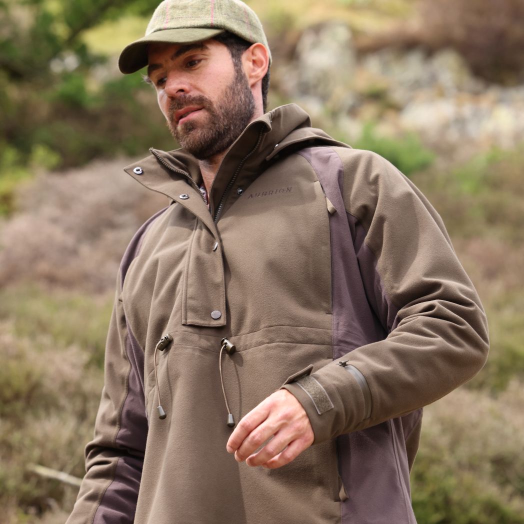 Aubrion Heritage Quarter Zip Jacket Dark Olive