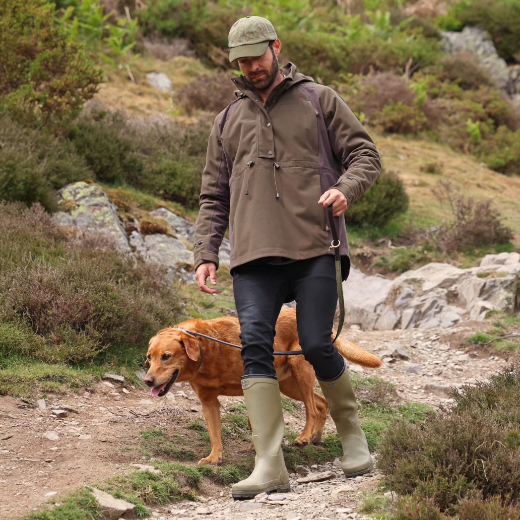 Aubrion Heritage Quarter Zip Jacket Dark Olive