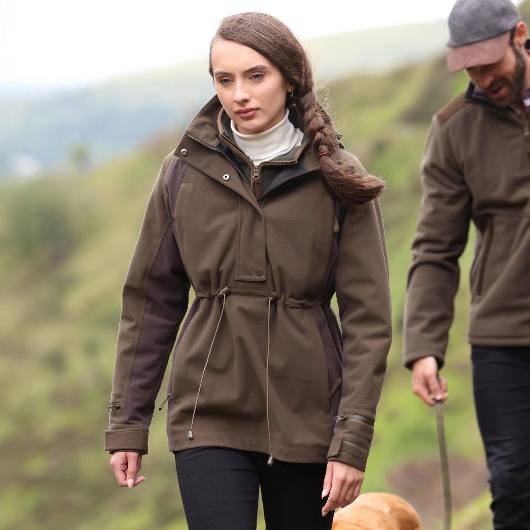 Aubrion Heritage Quarter Zip Jacket Dark Olive