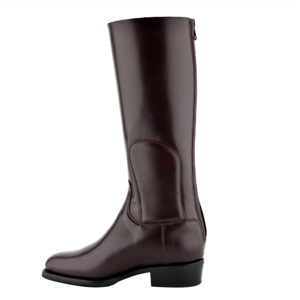 Denis Grazioli Cuban Heel Exercise Boots, Burgundy