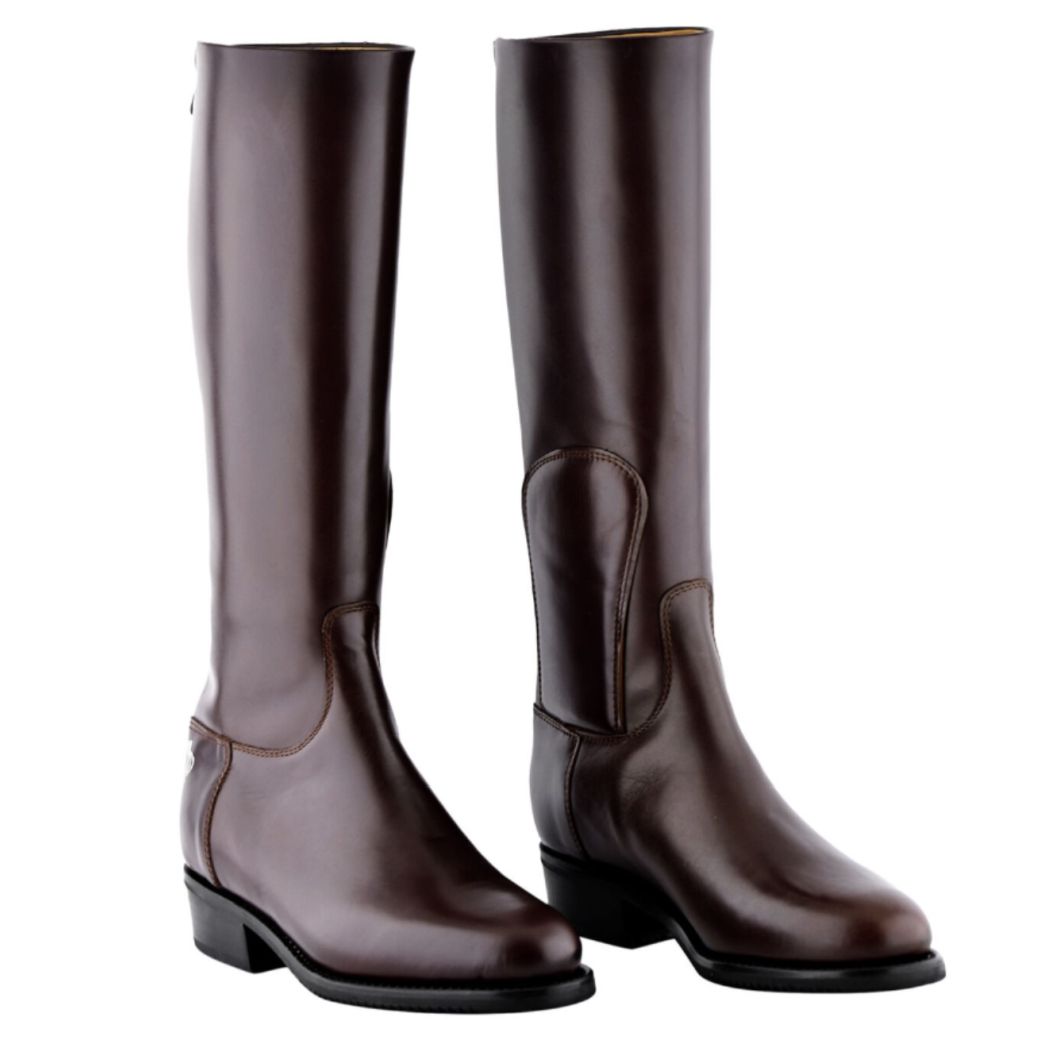 Denis Grazioli Cuban Heel Exercise Boots, Burgundy