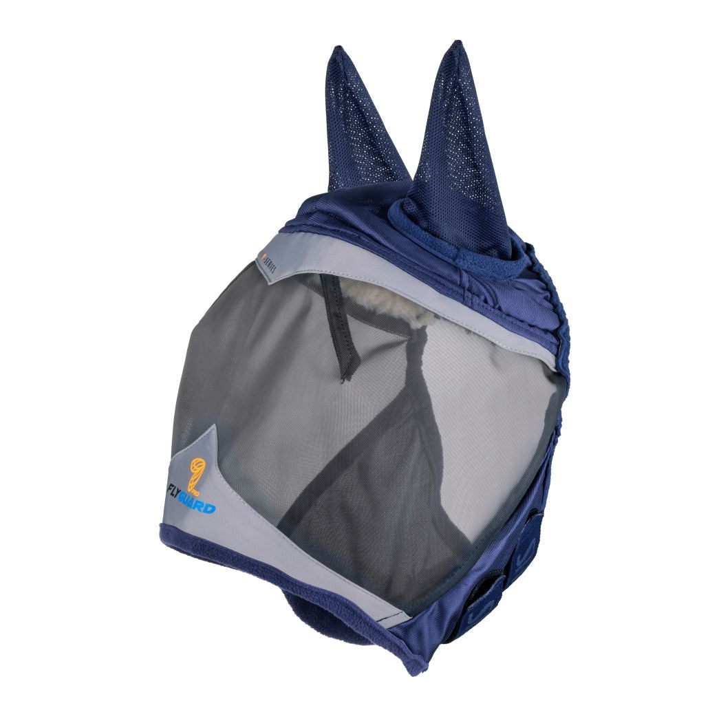 Shires Fine Mesh Fly Mask With Ears - Navy