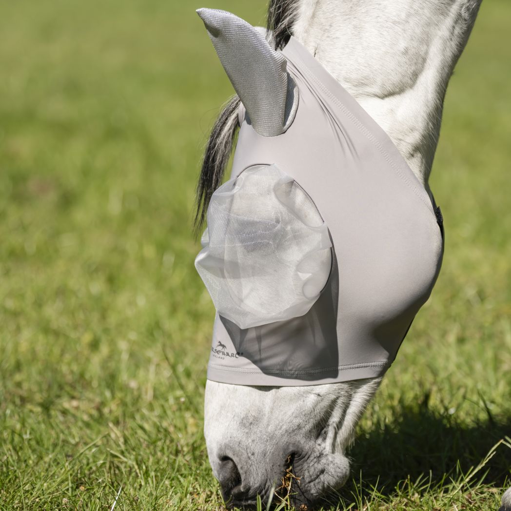 Horseware Defense Fly Mask - Silver/Silver