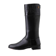 JBM Menzil Long Jockey Boots Black/Black Croc