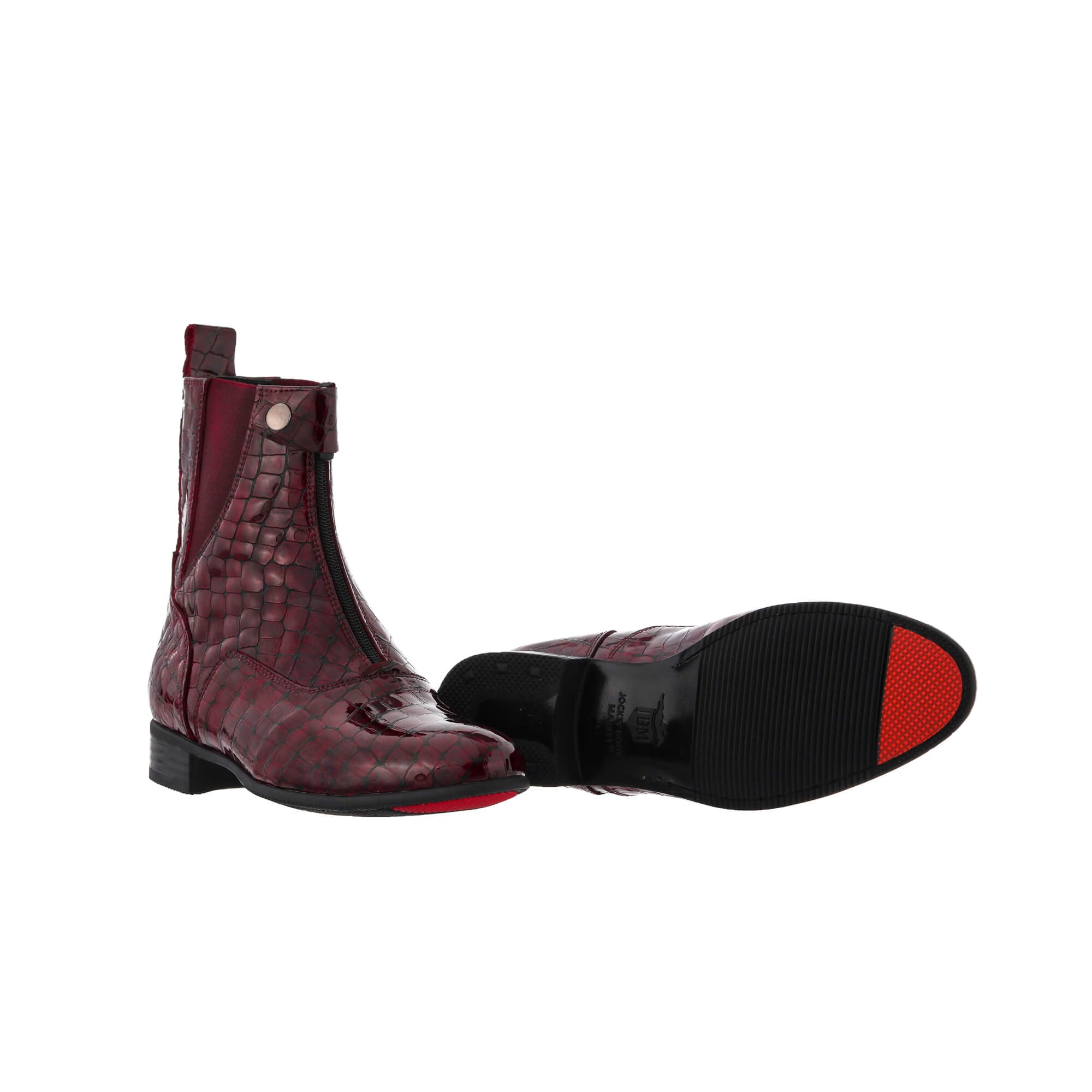 JBM Magnesia Short Boots Burgundy/Croc