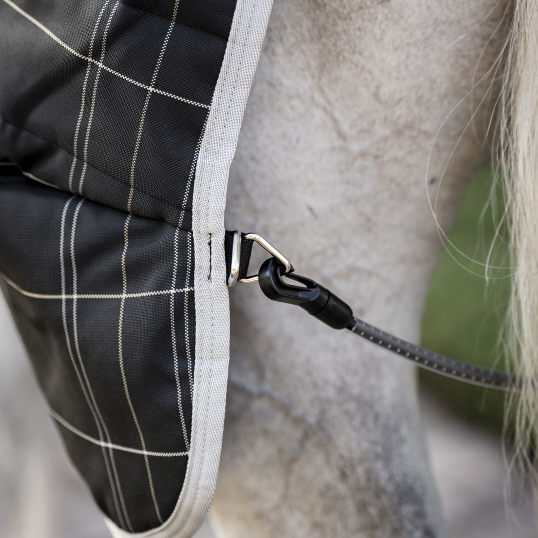 Rhino Stable Rug Vari-Layer 250g Black/Grey & White Check