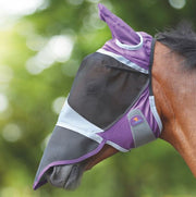 Shires Fly Guard Pro Deluxe Fly Mask with Ears and Nose