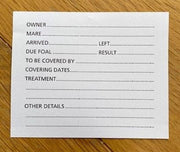 Stubbs Replacement Stud Card