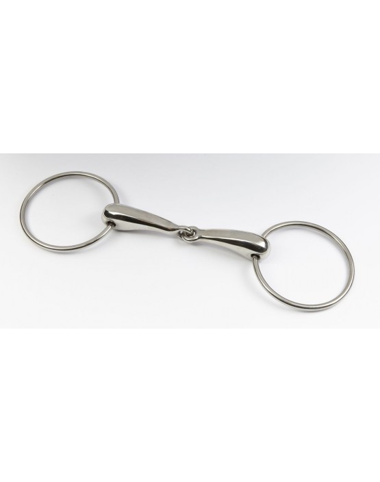 Large Loose Ring Hollow Mouth Snaffle