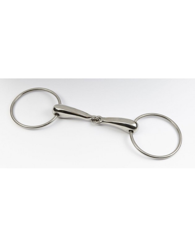 Large Loose Ring Thick Hollow Mouth Stainless Steel Horse & Pony Bit All Sizes