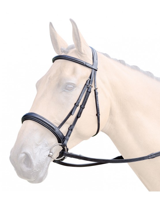 Bridleway Lavello Padded Crank Cavesson Bridle