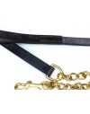 Leather Lead Rein and Chain