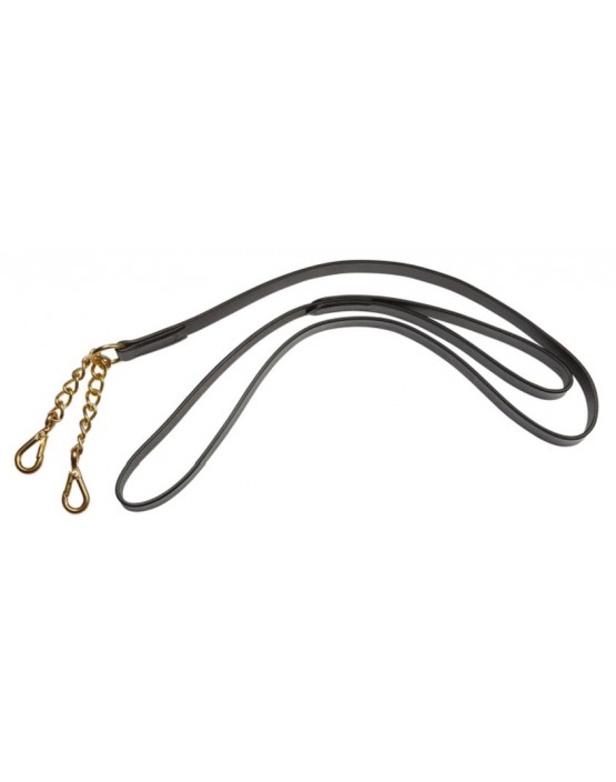 Leather Lead Rein with Newmarket Chain